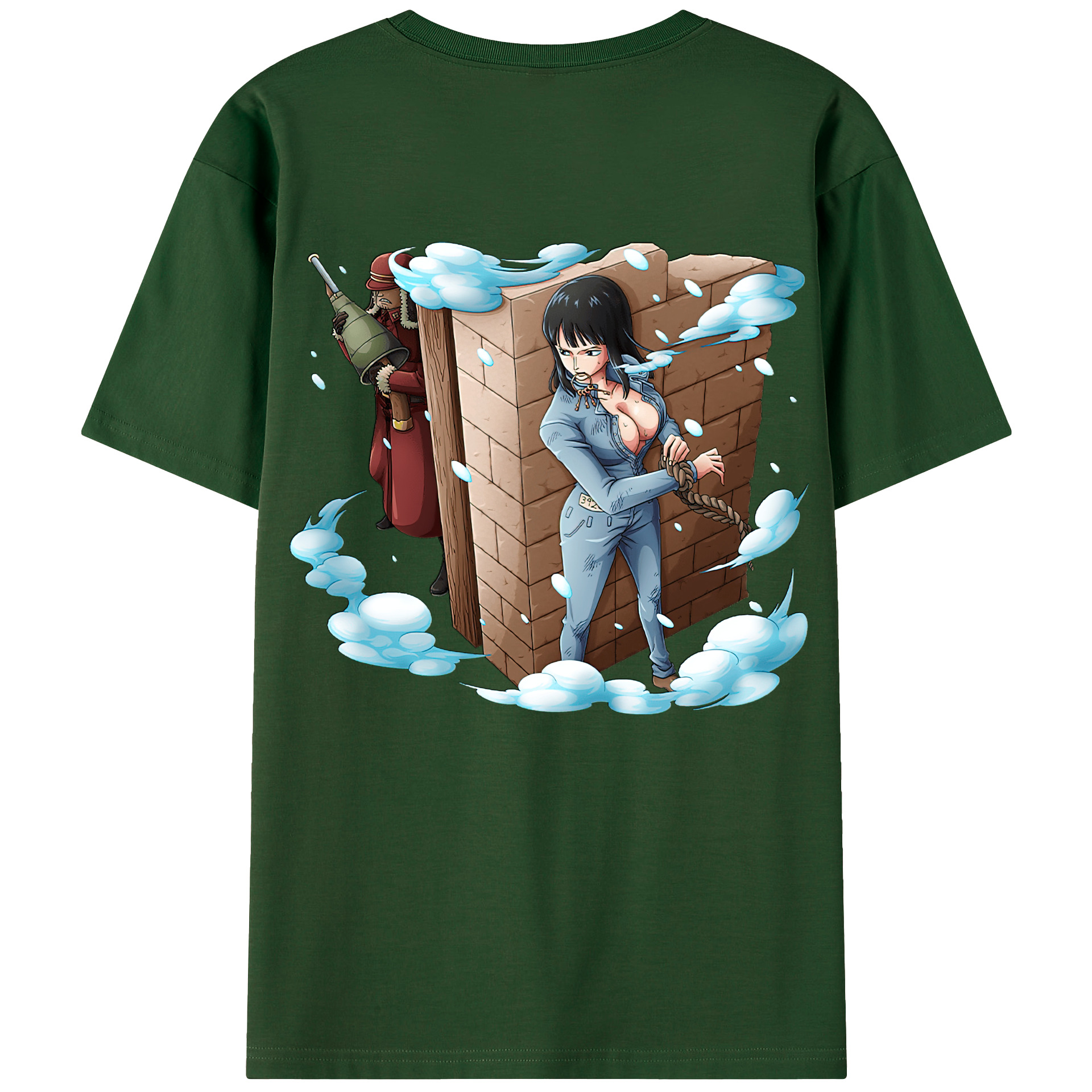 ワンピース ニコ・ロビン ONE PIECE Nico Robin 綿100％半袖Tシャツ（背面プリント）